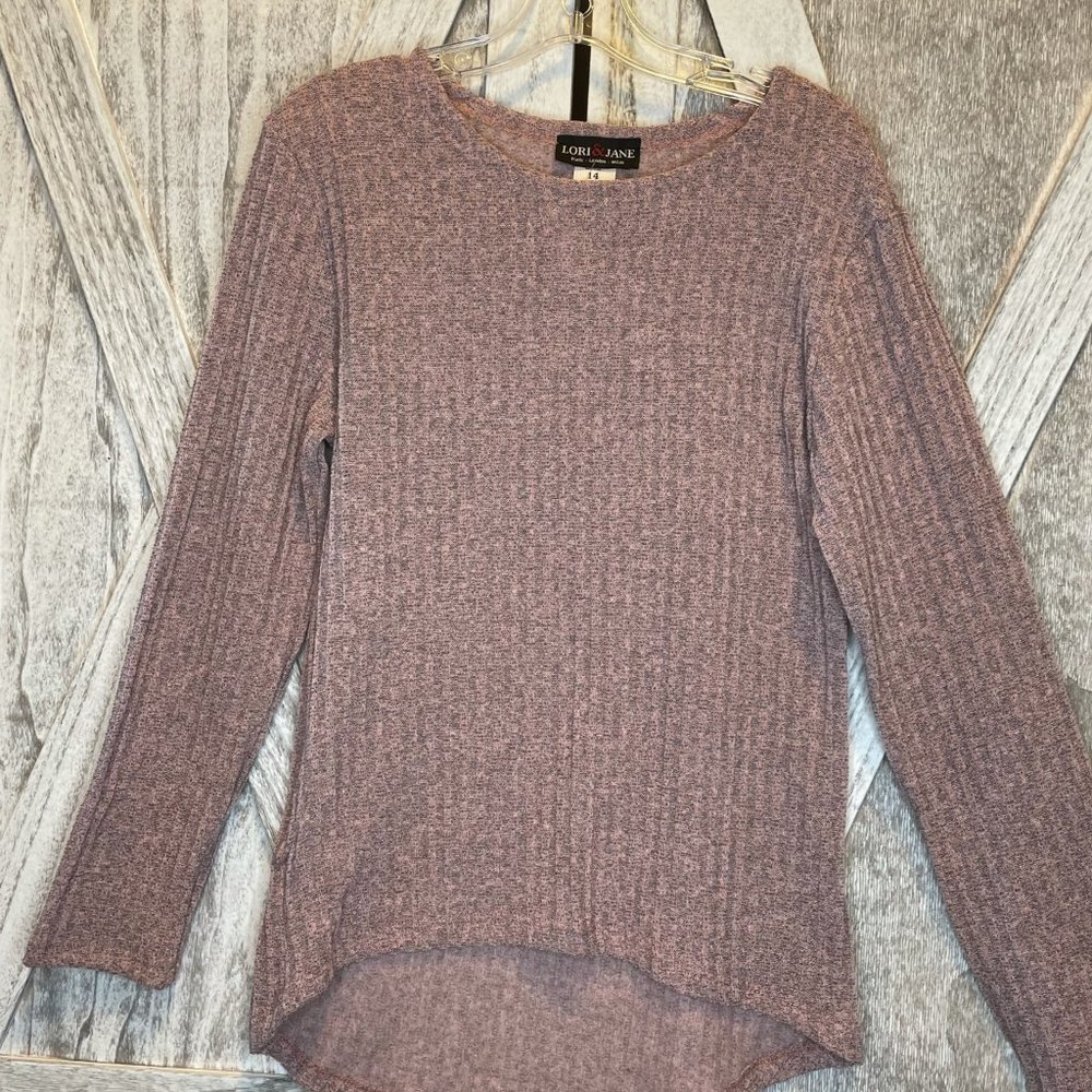 Youth Light-Weight Knit Pink Sweater